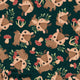 Design 1110 - Green Deer Fabric