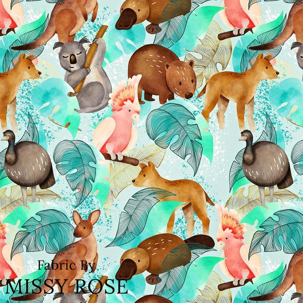 Design 531 Australian Animal Fabric – made-to-order custom fabric by the metre | Fabric by Missy Rose