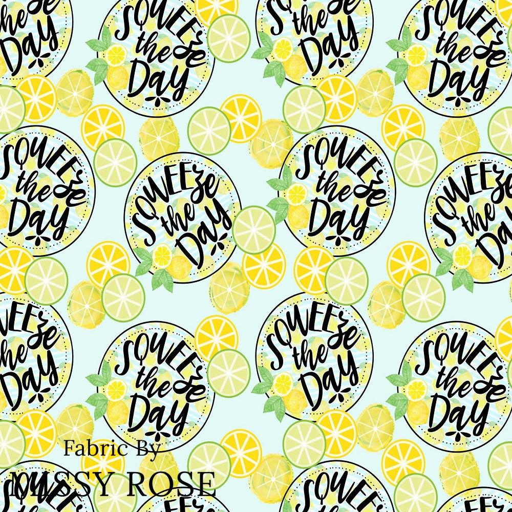 Design 615 Lemon Fabric – premium custom printed fabric for sewing | Fabric by Missy Rose