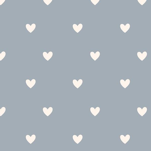 Indy Bloom Fabric Ember Fall Ember Hearts In Blue 08 – pre-order designer fabric Australia | Fabric by Missy Rose