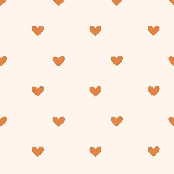 Indy Bloom Fabric Ember Fall Ember Hearts In Cream 09 – custom printed pre-order fabric Australia | Fabric by Missy Rose