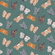 Indy Bloom Fabric - Ember Fall - Moths In Green 04