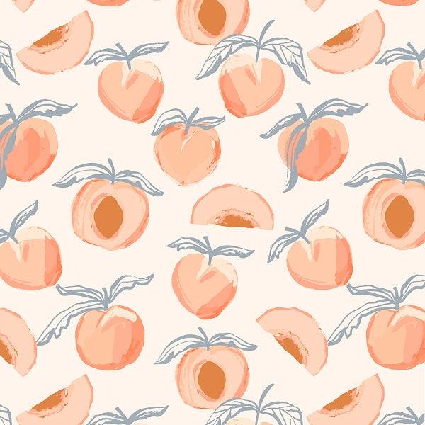 Indy Bloom Fabric Ember Fall Painted Peaches 05 – made-to-order custom fabric by the metre | Fabric by Missy Rose