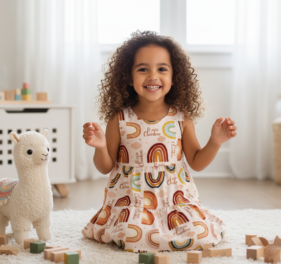 Customisable Name Fabric - Rainbow