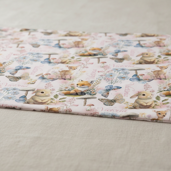 Customisable Name Fabric - Woodlands