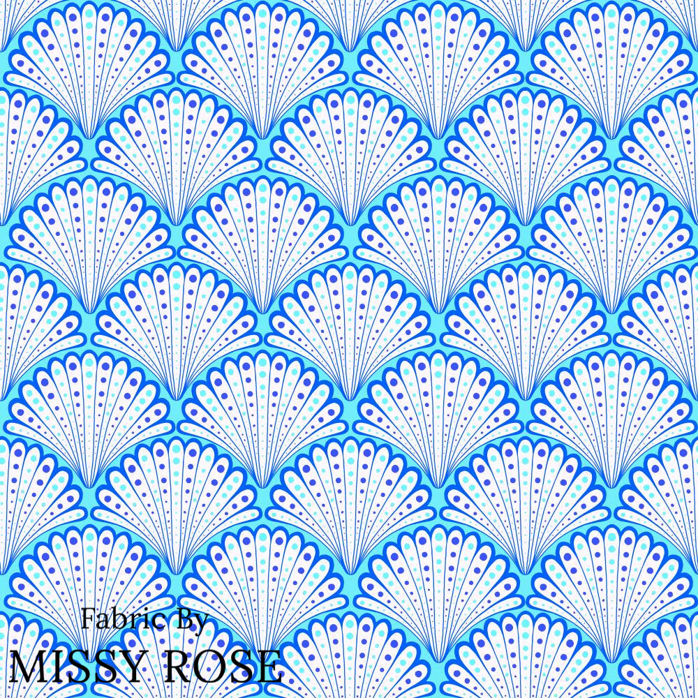 Girl and The Deep Blue Sea 10 fabric – Australian custom printed fabric pre-order | Fabric by Missy Rose