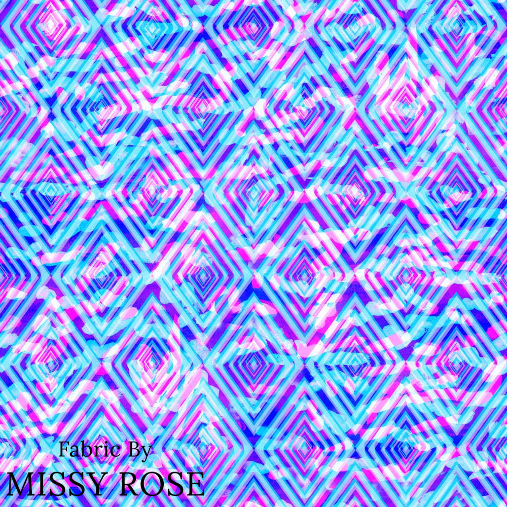 Girl and The Deep Blue Sea 22 fabric – custom printed pre-order fabric Australia | Fabric by Missy Rose