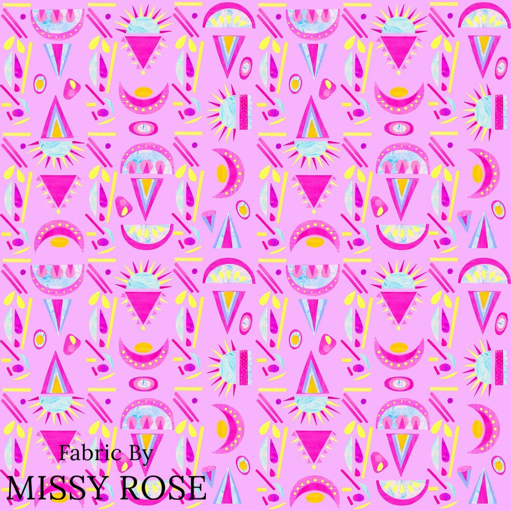 Girl and The Deep Blue Sea 33 fabric – premium custom printed fabric for sewing | Fabric by Missy Rose