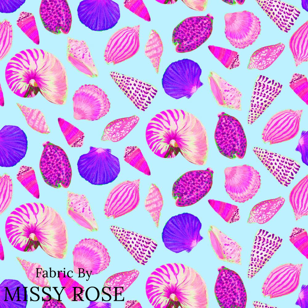 Girl and The Deep Blue Sea 40 fabric – Australian custom printed fabric pre-order | Fabric by Missy Rose