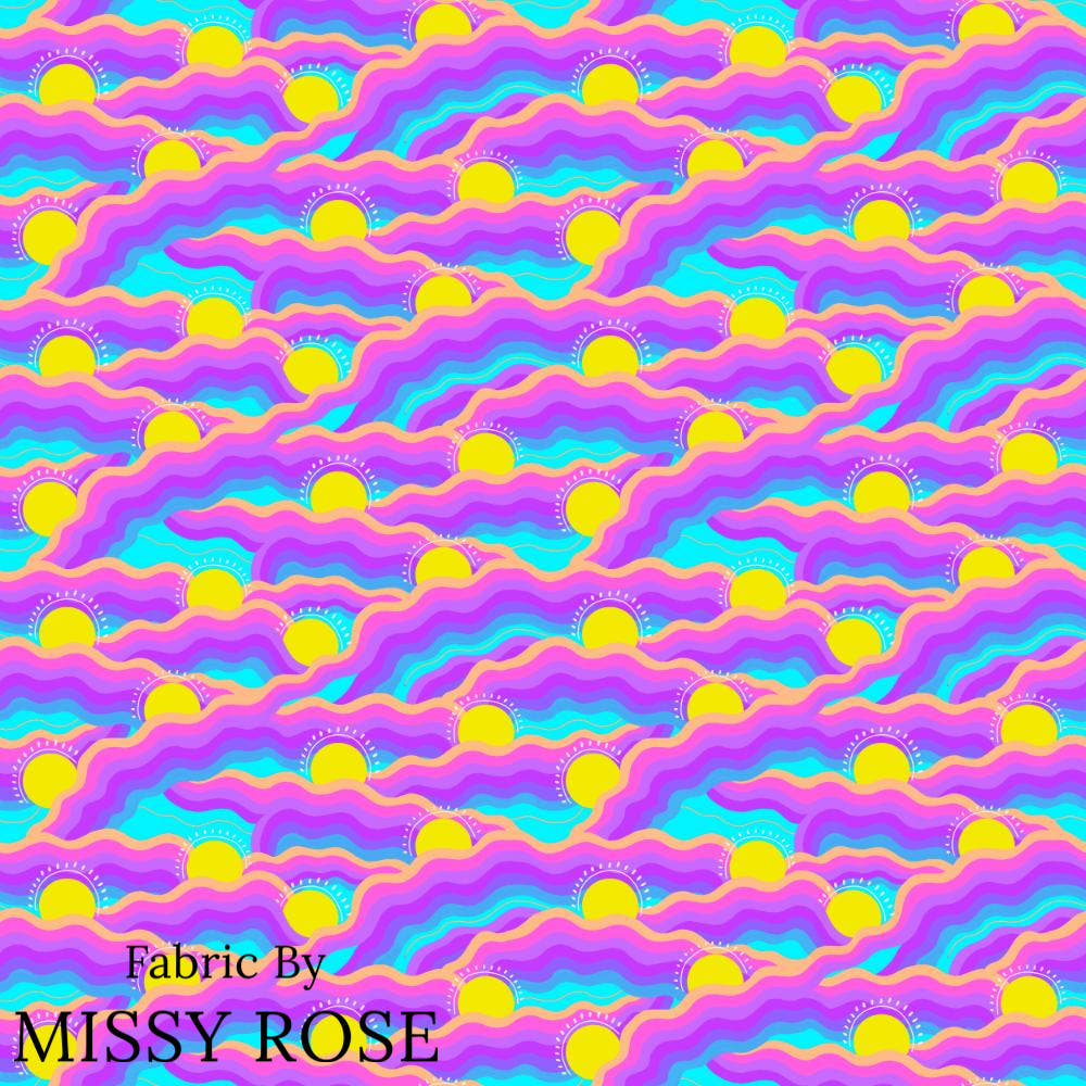 Girl and The Deep Blue Sea 44 fabric – Australian custom printed fabric pre-order | Fabric by Missy Rose