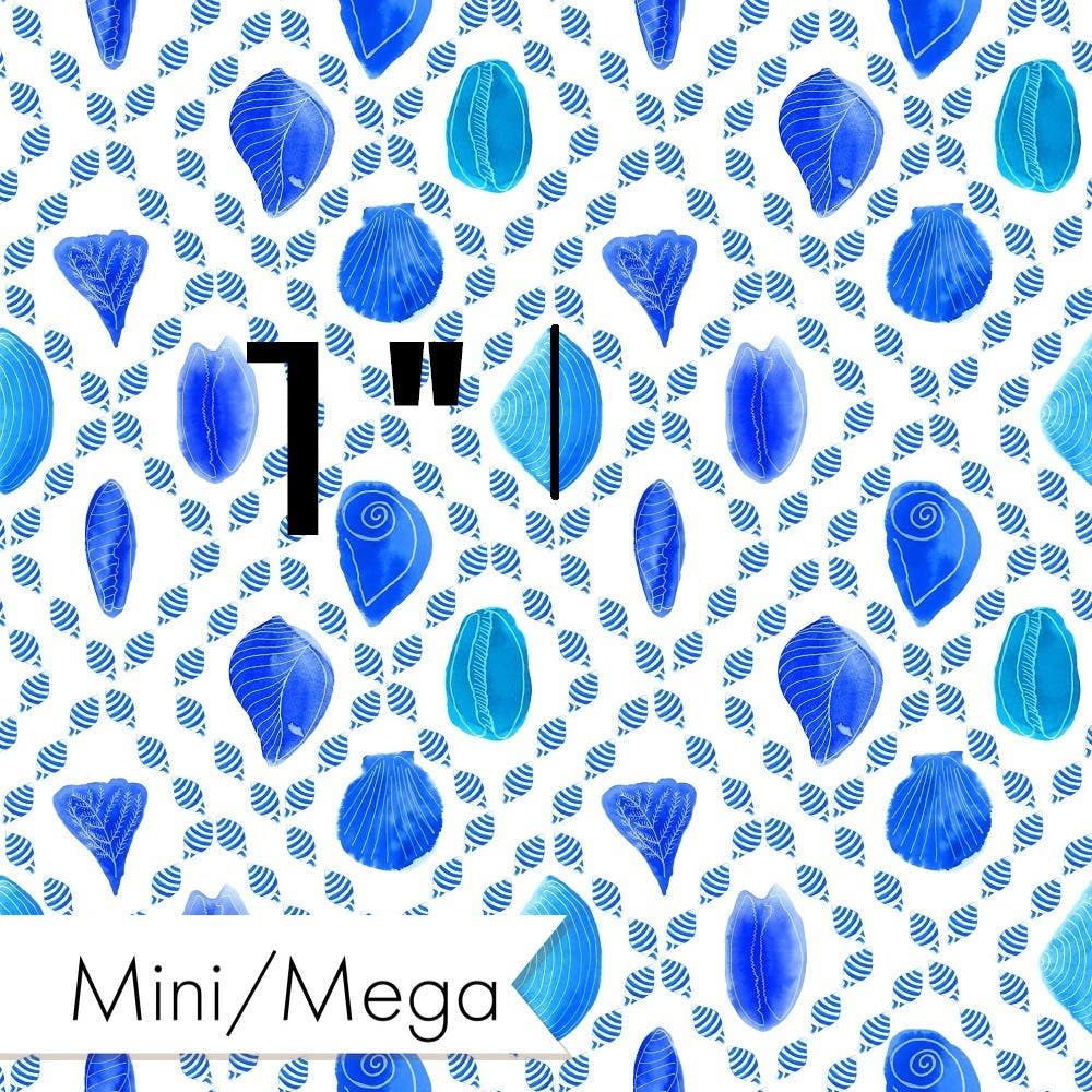 Girl and The Deep Blue Sea 66 fabric – premium custom printed fabric for sewing | Fabric by Missy Rose