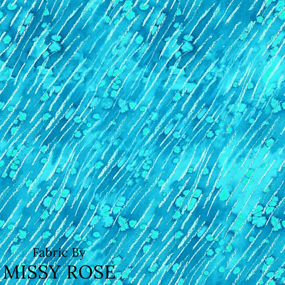 Girl and The Deep Blue Sea 70 fabric – premium custom printed fabric for sewing | Fabric by Missy Rose