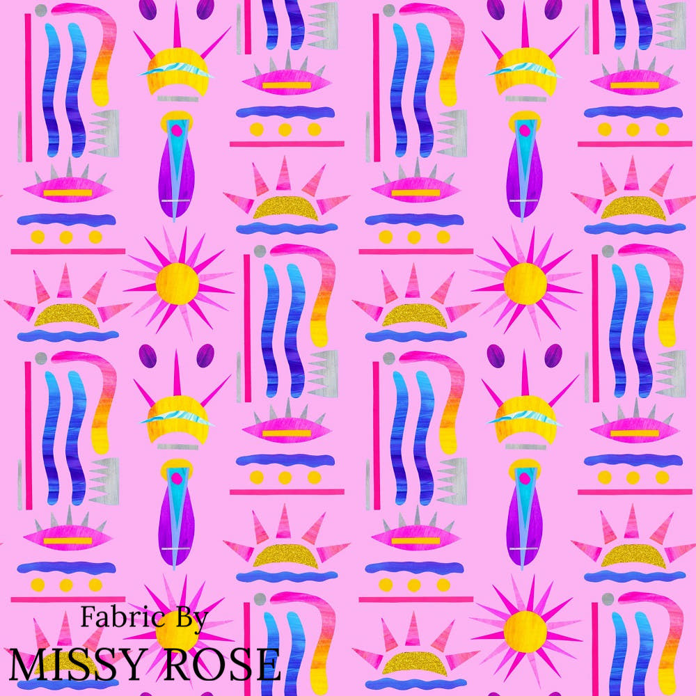 Girl and The Deep Blue Sea 72 fabric – custom printed pre-order fabric Australia | Fabric by Missy Rose