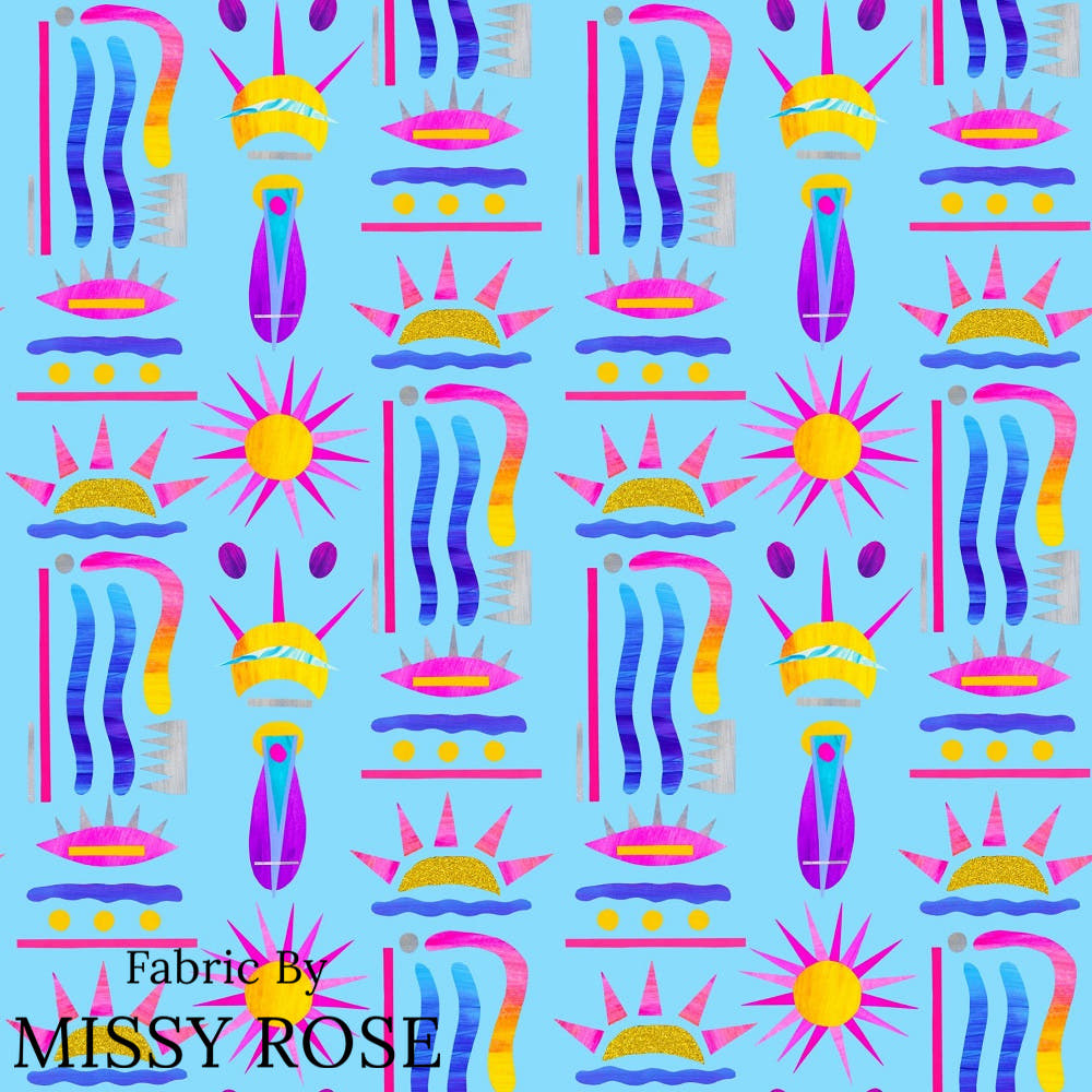 Girl and The Deep Blue Sea 73 fabric – pre-order designer fabric Australia | Fabric by Missy Rose