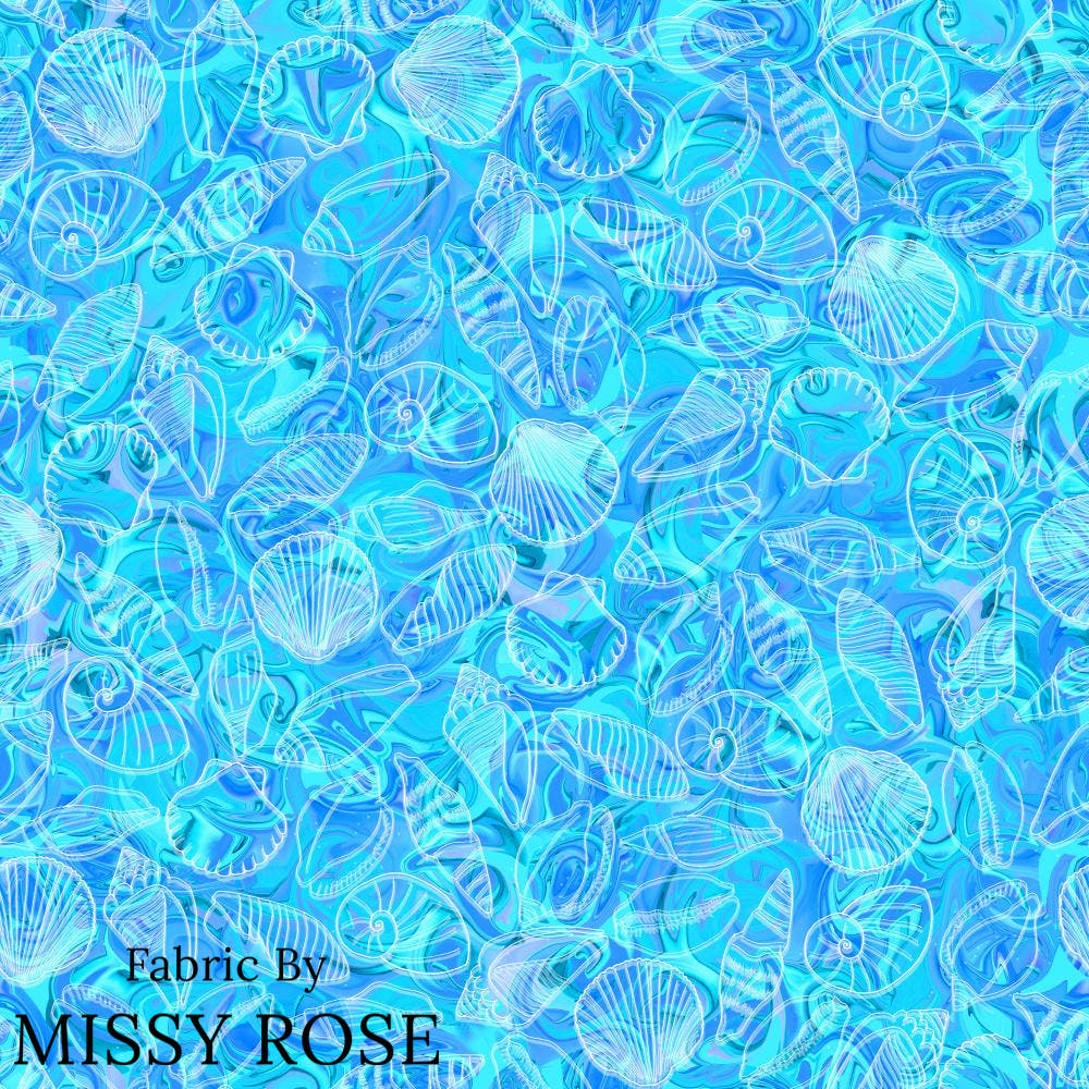 Girl and The Deep Blue Sea 80 fabric – pre-order designer fabric Australia | Fabric by Missy Rose