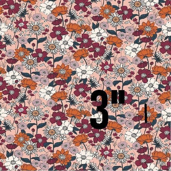 Indy Bloom Fabric Scarlet Autumn Dusty Pink 01 – custom printed pre-order fabric Australia | Fabric by Missy Rose