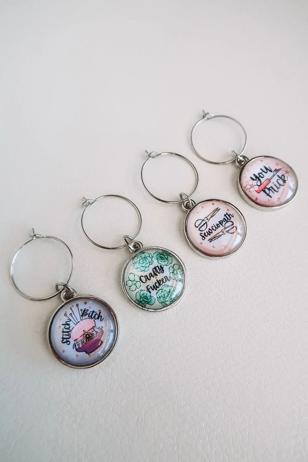 Wine or Coffee Charms Swear Word fabric – pre-order designer fabric Australia | Fabric by Missy Rose