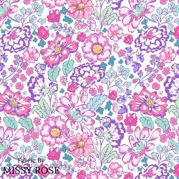 Infinite Florals Fabric 13 – premium custom printed fabric for sewing | Fabric by Missy Rose