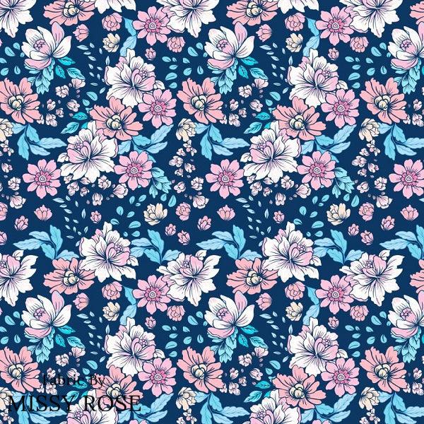 Infinite Florals Fabric 14 – custom printed pre-order fabric Australia | Fabric by Missy Rose