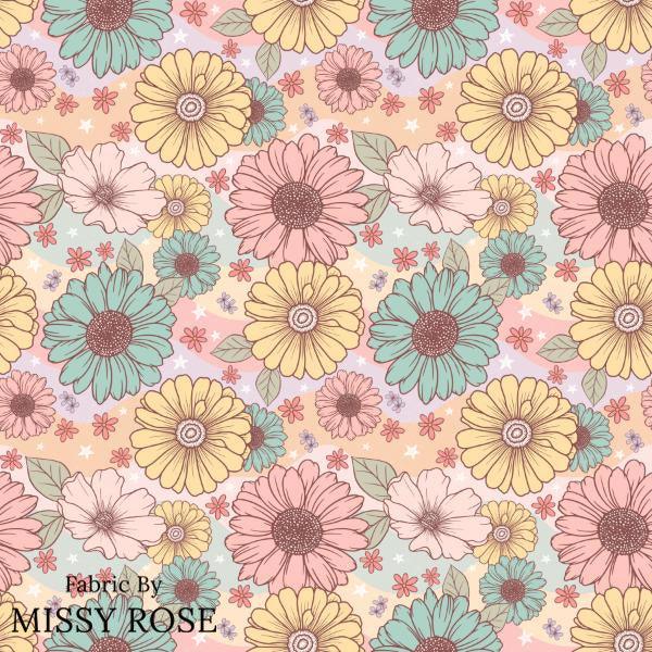 Infinite Florals Fabric 17 – premium custom printed fabric for sewing | Fabric by Missy Rose