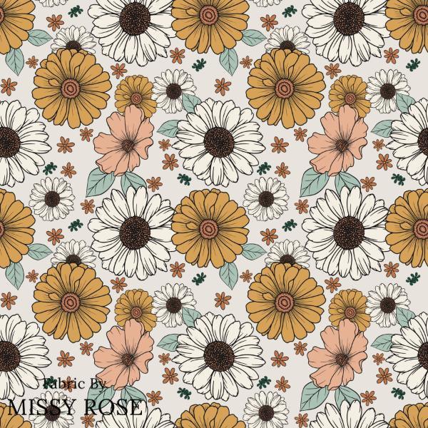 Infinite Florals Fabric 38 – premium custom printed fabric for sewing | Fabric by Missy Rose