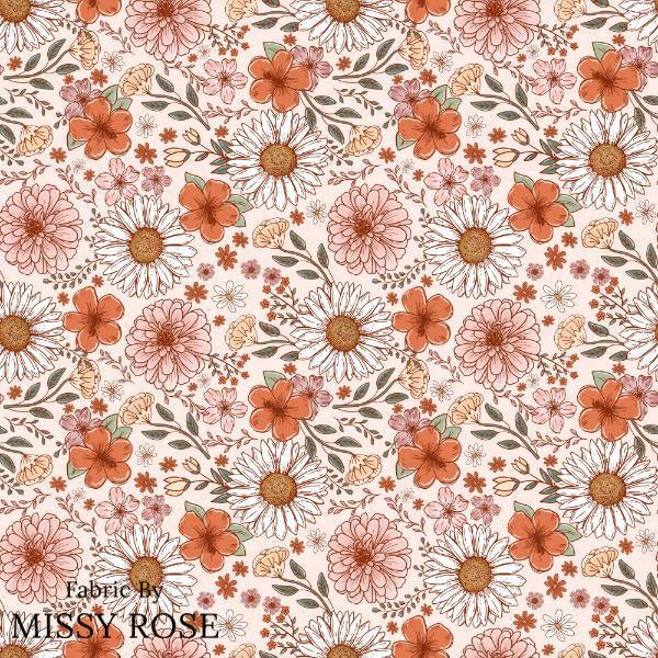Infinite Florals Fabric 47 – premium custom printed fabric for sewing | Fabric by Missy Rose