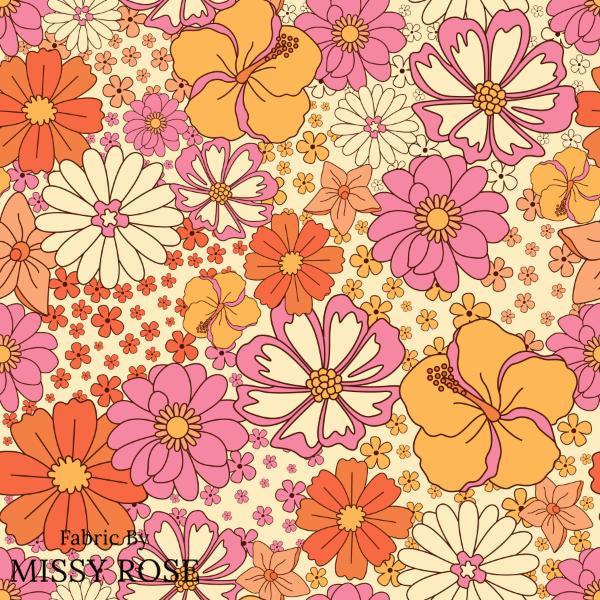 Infinite Florals Fabric 49 – custom printed pre-order fabric Australia | Fabric by Missy Rose