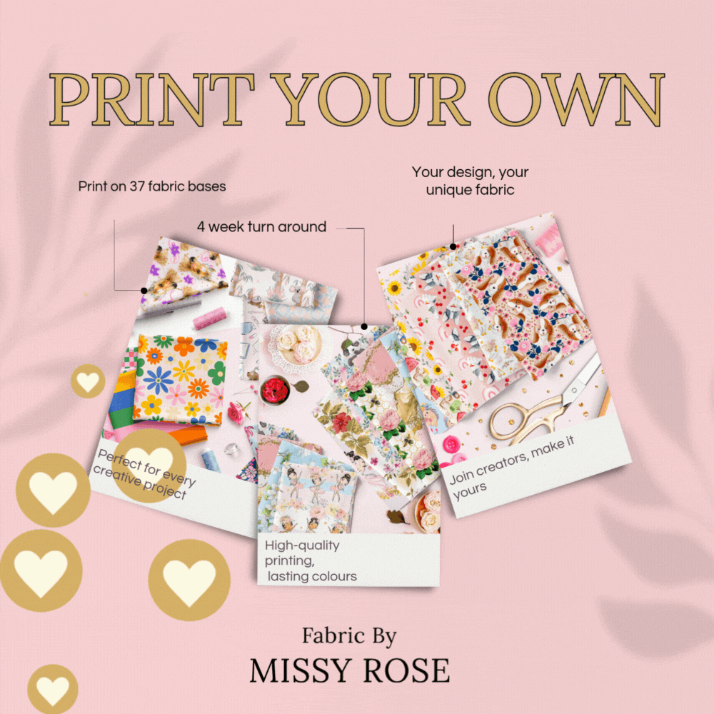 Print Your Own Fabric – custom printed pre-order fabric Australia | Fabric by Missy Rose