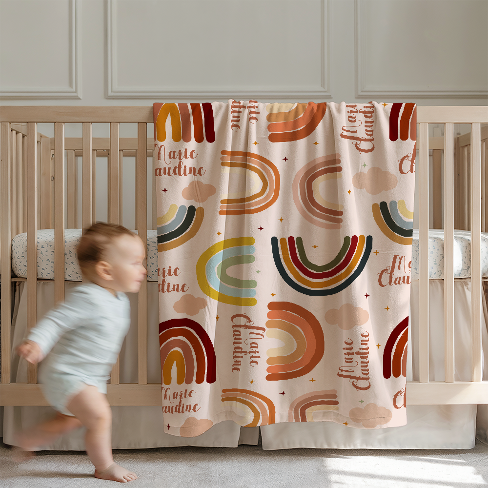 Customisable Name Fabric - Rainbow