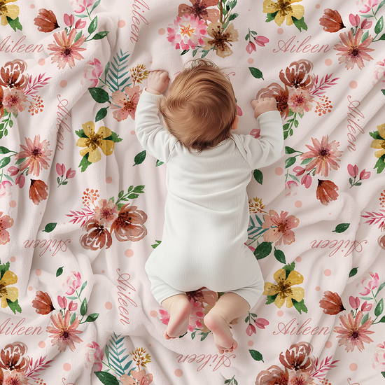 Customisable Name Fabric - Floral