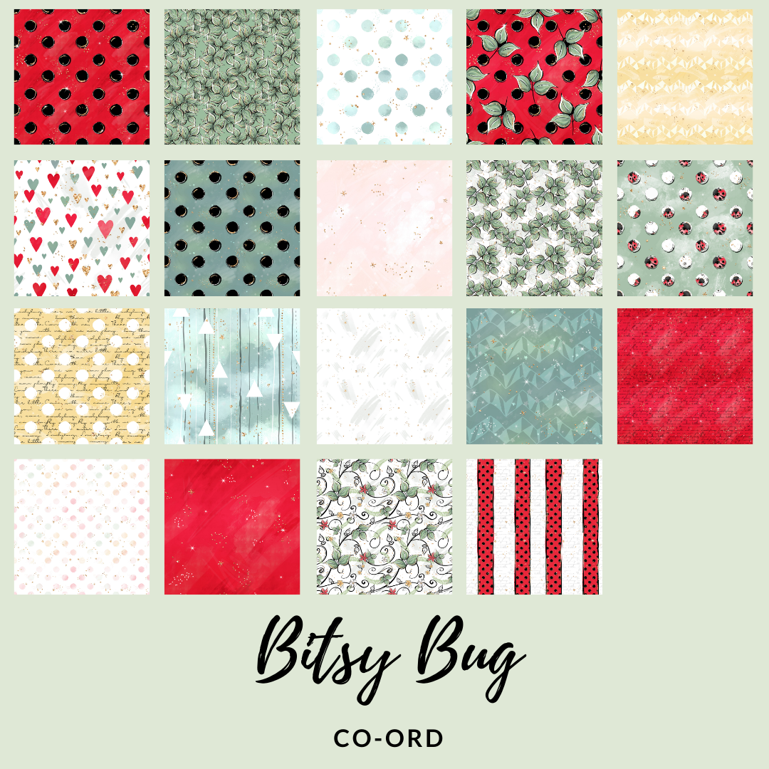 Charm Pack 10" x 10" 40 pieces Quilting Bitsy Bug CO-ORD Fabric – Fabric by Missy Rose