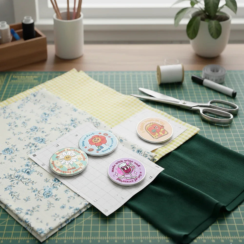 Sewing Pattern Weight Retro Swears x 4 fabric – Australian custom printed fabric pre-order | Fabric by Missy Rose