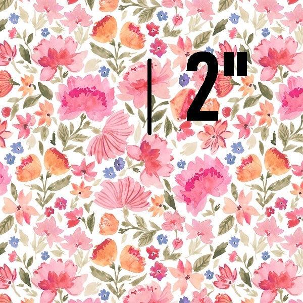 Indy Bloom Fabric Peony Sunset Peachy Pink Floral 03 – custom printed pre-order fabric Australia | Fabric by Missy Rose