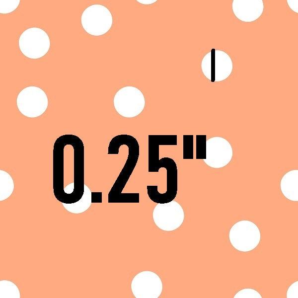 Indy Bloom Fabric Peony Sunset Polka Dot Peach 06 – premium custom printed fabric for sewing | Fabric by Missy Rose