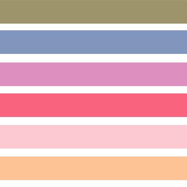 Indy Bloom Fabric Peony Sunset Thick Stripe 11 – Australian custom printed fabric pre-order | Fabric by Missy Rose