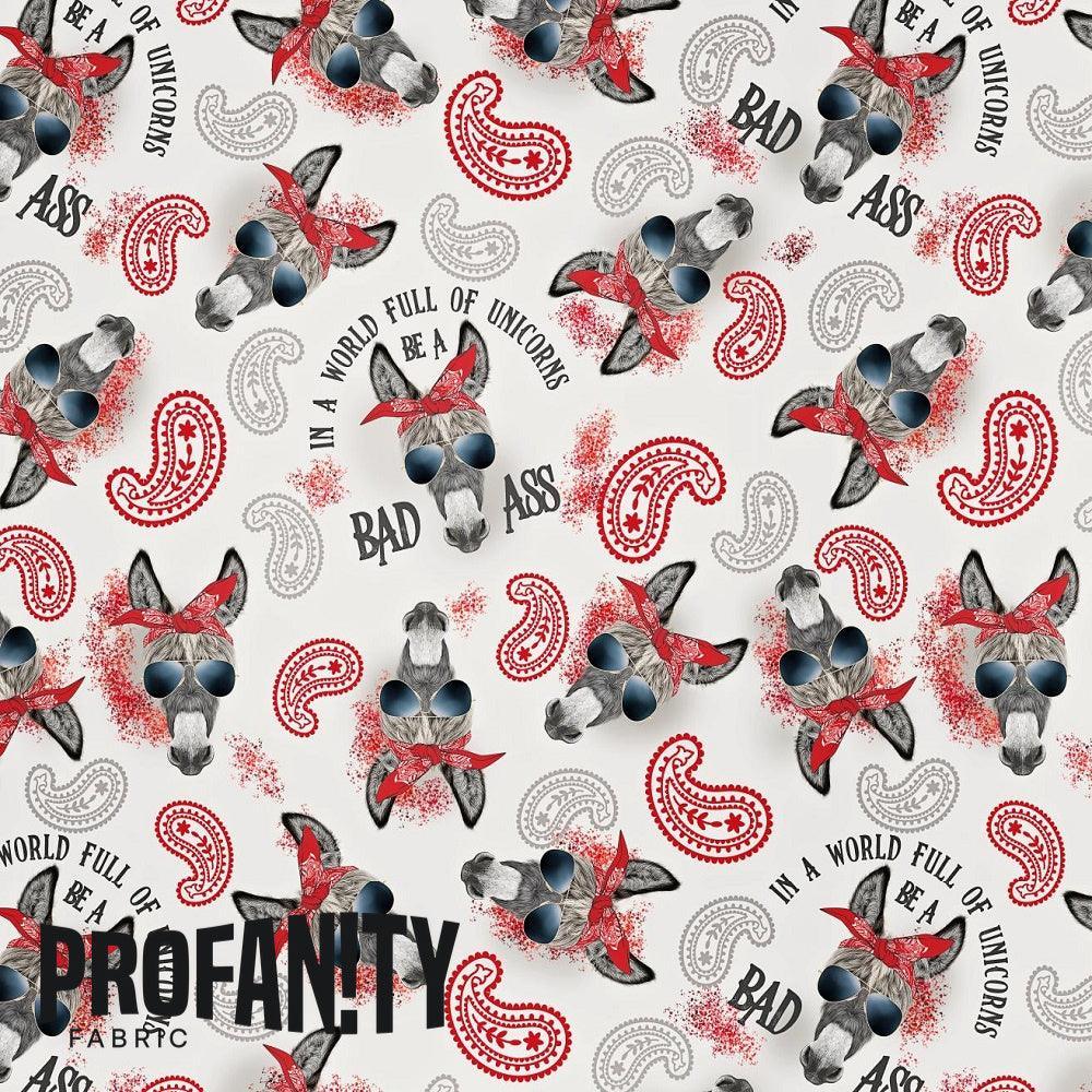 Swear Word Fabric 06 – profanity fabric for sewing, custom printed Australia | Fabric by Missy Rose