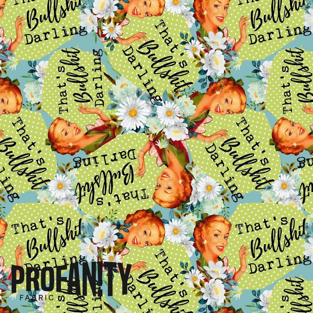 Swear Word Fabric 10 – swearing fabric custom printed Australia, made-to-order | Fabric by Missy Rose