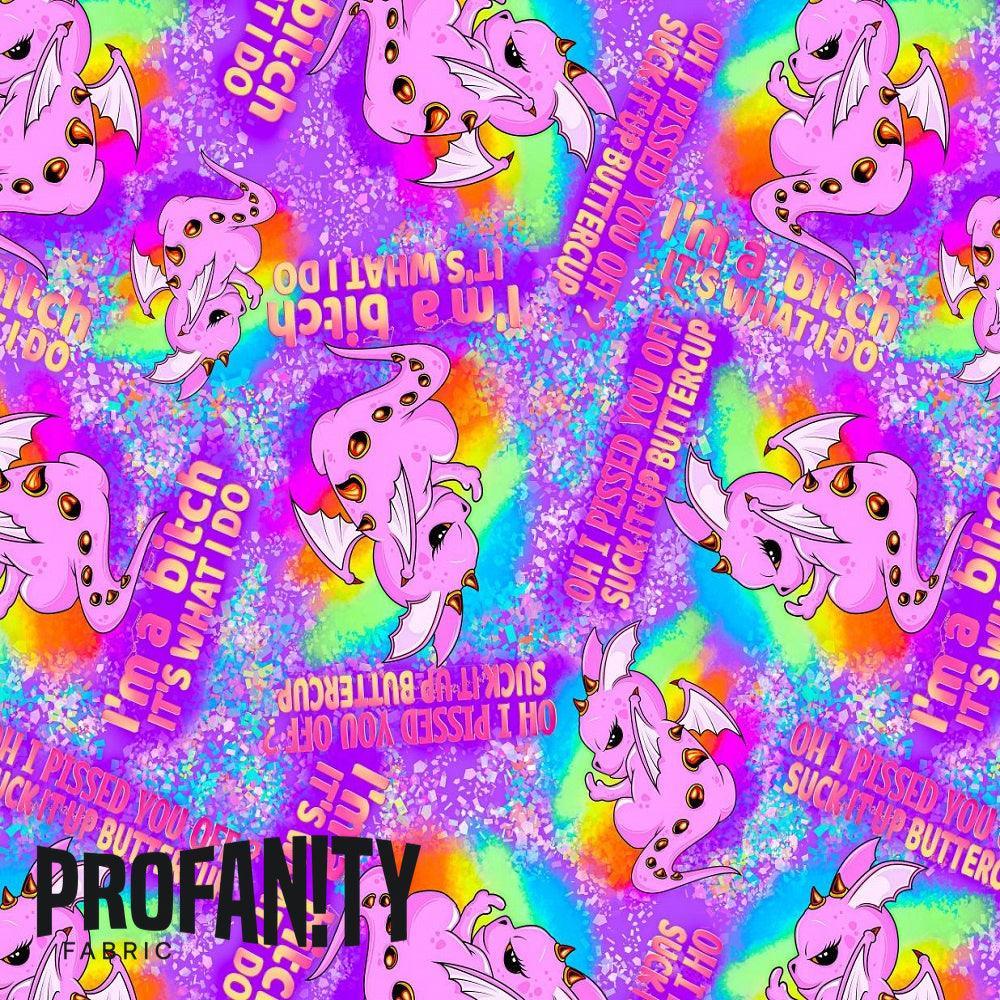 Swear Word Fabric 114 – swearing fabric custom printed Australia, made-to-order | Fabric by Missy Rose