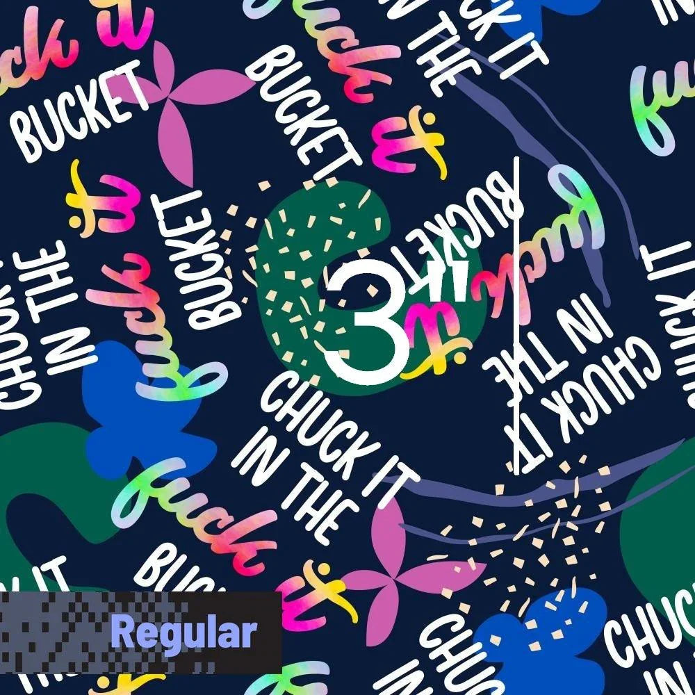 Novelty Swearing Fabric 120 – cheeky rude print fabric for sewing, pre-order | Fabric by Missy Rose