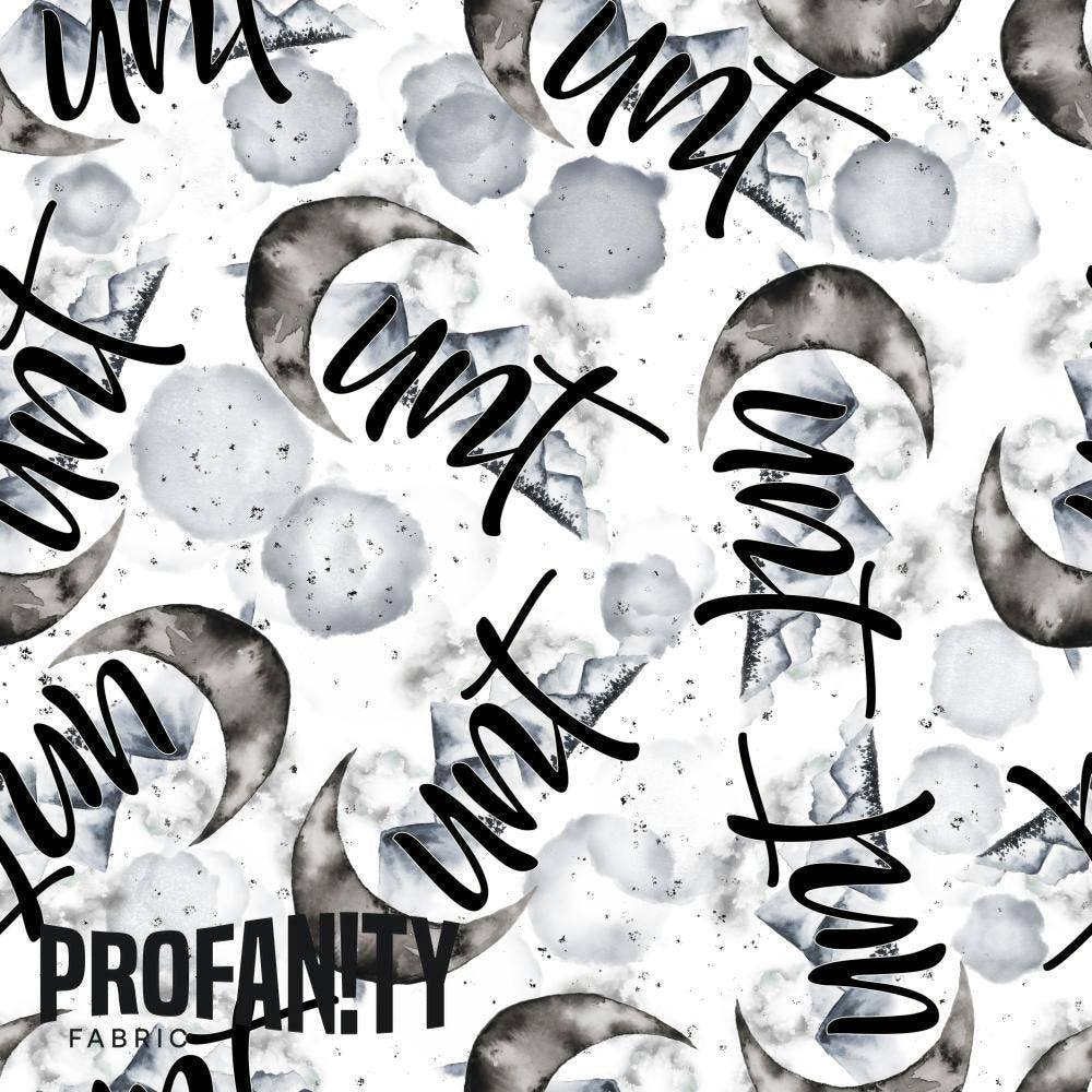 Swear Word Fabric 129 – profanity fabric for sewing, custom printed Australia | Fabric by Missy Rose