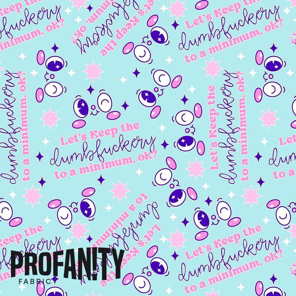 Swear Word Fabric 149 – profanity fabric for sewing, custom printed Australia | Fabric by Missy Rose