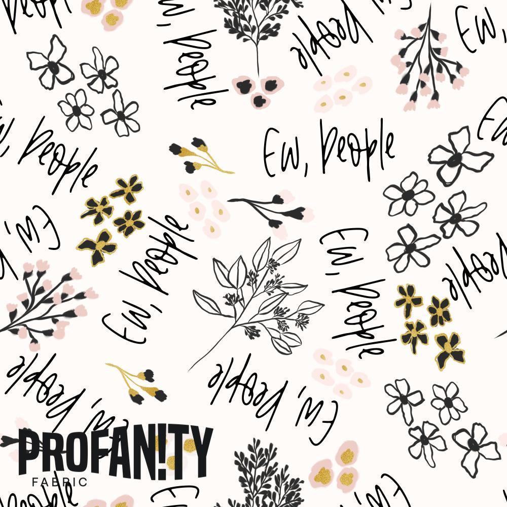Swear Word Fabric 153 – profanity fabric for sewing, custom printed Australia | Fabric by Missy Rose