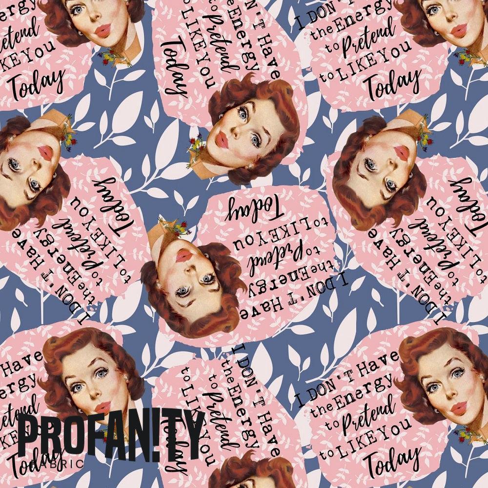Swear Word Fabric 164 – swearing fabric custom printed Australia, made-to-order | Fabric by Missy Rose
