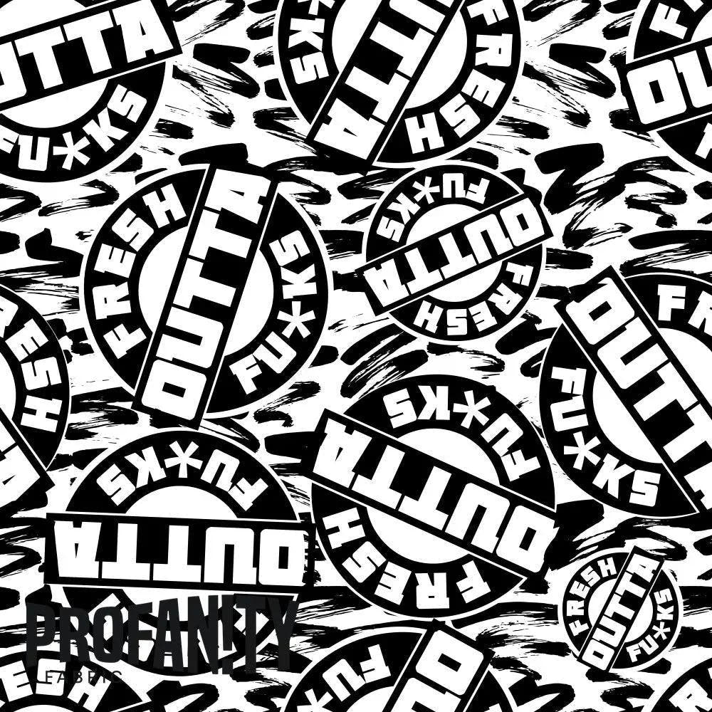 Swear Word Fabric 169 – profanity fabric for sewing, custom printed Australia | Fabric by Missy Rose
