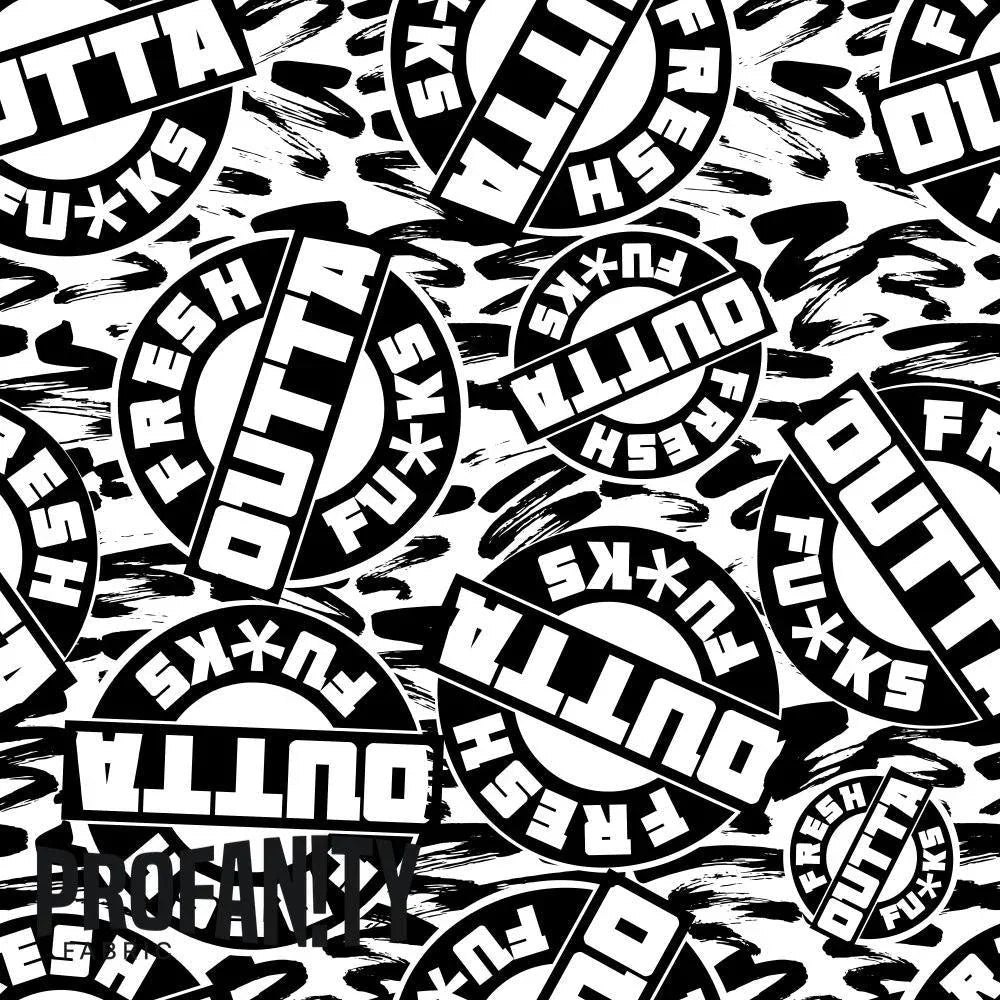 Swear Word Fabric 169 – profanity fabric for sewing, custom printed Australia | Fabric by Missy Rose