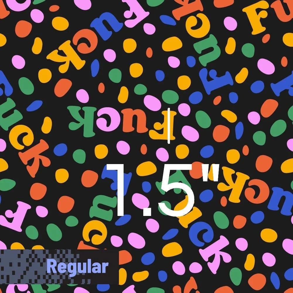 Novelty Swearing Fabric 176 – cheeky novelty fabric by the metre, made-to-order | Fabric by Missy Rose