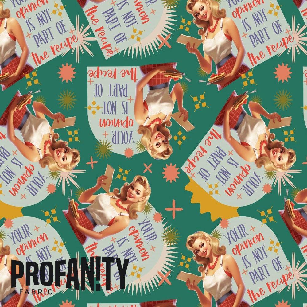 Swear Word Fabric 17 – swearing fabric custom printed Australia, made-to-order | Fabric by Missy Rose