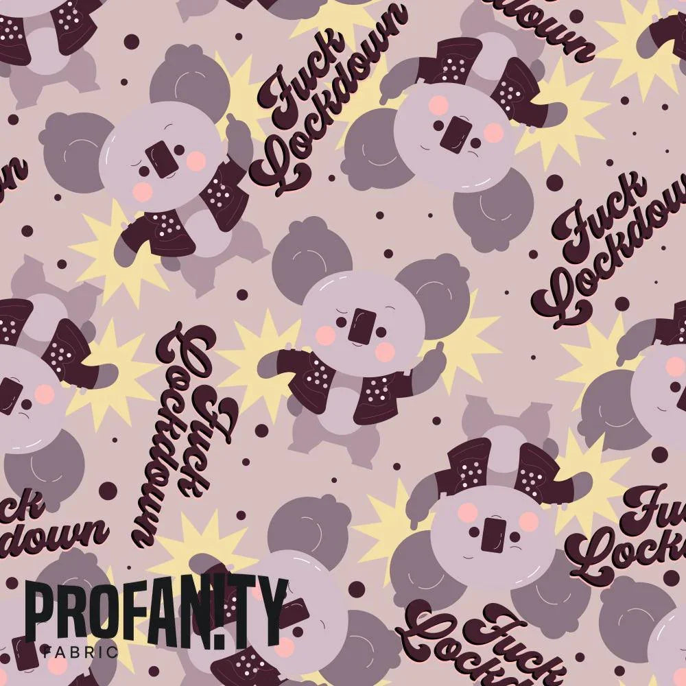 Novelty Swearing Fabric 187 – cheeky rude print fabric for sewing, pre-order | Fabric by Missy Rose