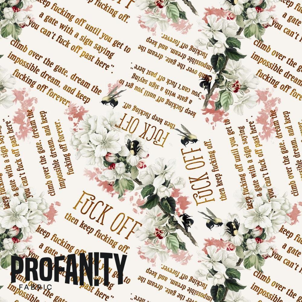 Novelty Swearing Fabric 190 – cheeky novelty fabric by the metre, made-to-order | Fabric by Missy Rose