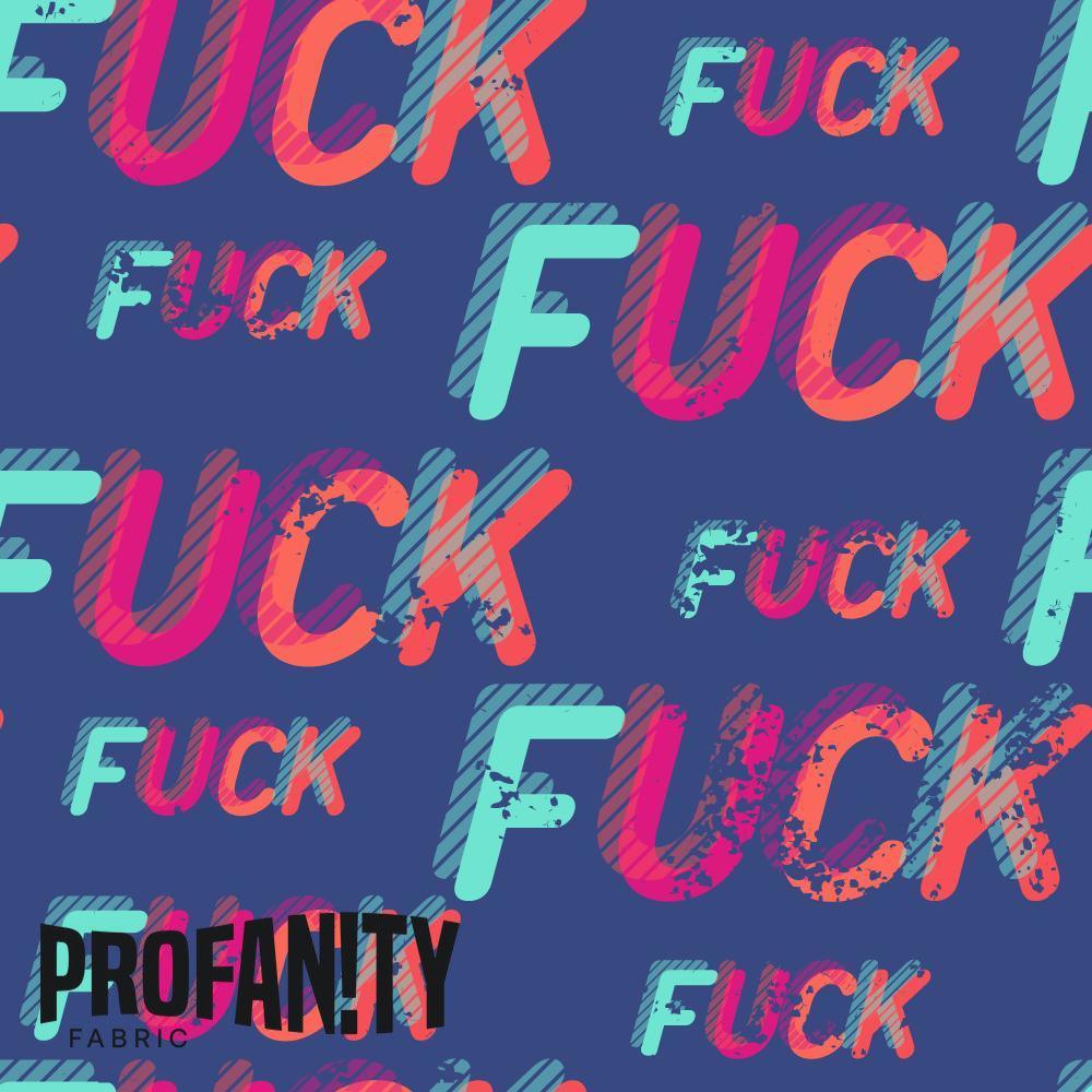 Novelty Swearing Fabric 214 – rude funny novelty fabric, pre-order by the metre | Fabric by Missy Rose